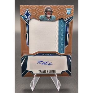 2025 Panini Phoenix Rookie Patch Auto Travis Hunter Bronze Pandora #RPS-THR /199